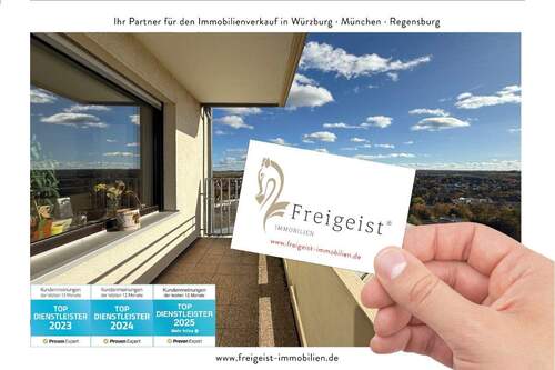 www.freigeist-immobilien.de - Barrierearme 2-Zimmer-Wohnung mit Aufzug, Südbalkon und 1 TG-Stellplatz