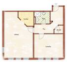 Grundriss-Skizze - 2 Zimmer Etagenwohnung zur Miete in Senftenberg