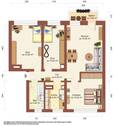 Grundriss Möblierungsvorschlag - 4 Zimmer Etagenwohnung zur Miete in Rothenburg/Oberlausitz