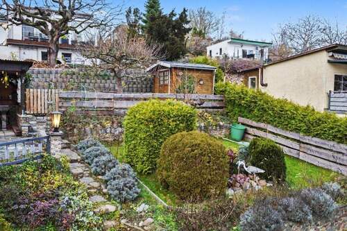 Ansicht Garten mit Teich - 