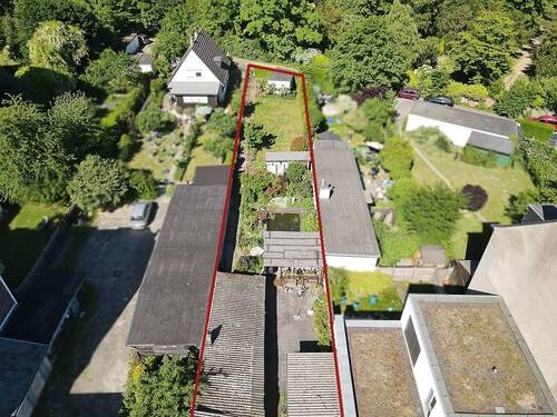 Drohnenansicht - 6 Zimmer Einfamilienhaus in Düsseldorf / Heerdt
