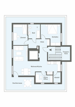 Whg. 5 mit 4 Zi.png - Etagenwohnung mit 103,00 m² in Spenge zum Kaufen