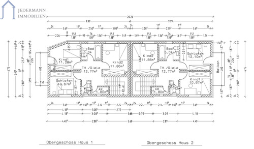 Obergeschoss Neubau - 
