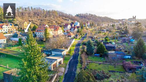 Luftaufnahme - Einfamilienhaus mit 100,00 m² in Quedlinburg zum Kaufen