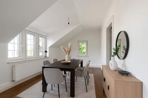 Zimmer/ Esszimmer - virtuell möbliert - 