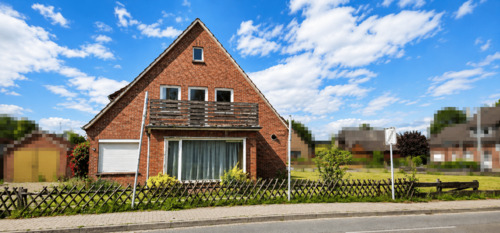 Hausansicht - Grundstück in Ganderkesee