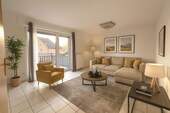 Wohnzimmer - 3-Zimmer-Wohnung mit Südbalkon in ruhiger Wohnlage