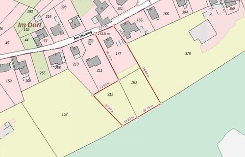 Flurstücke 177 - 163 - 212 - 