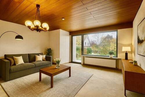 Visualisierung des Wohnzimmers im Erdgeschoss - 