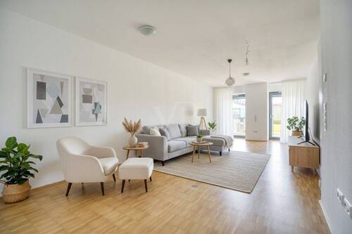 Wohnbereich - mögliche Möblierung - 2 Zimmer Etagenwohnung zum Kaufen in Heilbronn