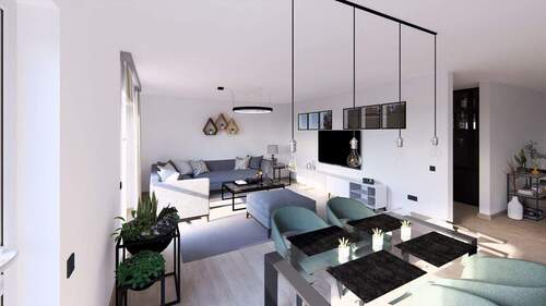 Ansicht Wohnbereich - Mehrfamilienhaus, Wohnhaus mit 377,20 m&sup2; in Heusenstamm zum Kaufen