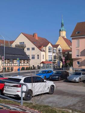 Blick vom Parkplatz - 