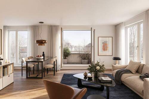 wz2_winter - 3,5 Zimmer-Neubauwohnung mit Homeoffice-Möglichkeit, großer Terrasse & Balkon in Eimsbüttel