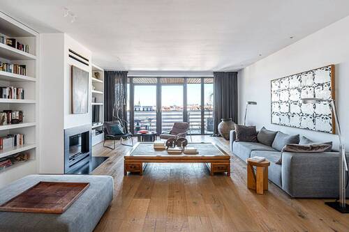 Wohnzimmer - Designer-Loft mit Weitblick in Top-Lage