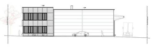 Moderne Glasfassade - 