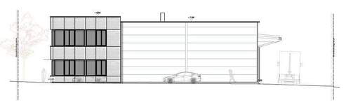 Moderne Glasfassade - 