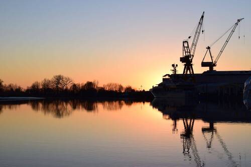 Aussicht auf die Werft - 