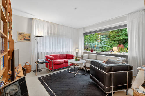 Wohnzimmer - 4 Zimmer Terrassenwohnung zum Kaufen in Gernsbach
