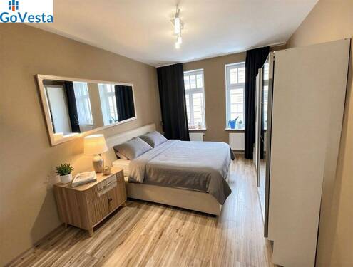Schlafzimmer - 2 Zimmer Etagenwohnung zur Miete in Leipzig