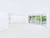 Wohn- und Essbereich - Hochwertig sanierte 4-Zimmer-Souterrain-Wohnung in Top-Lage von Hannover-Kirchrode