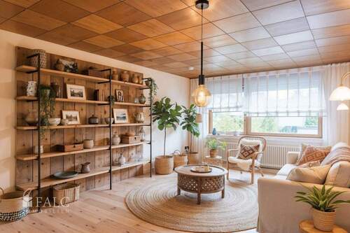 Wohnzimmer - Einrichtungsbeispiel - Doppelhaushälfte mit 138,20 m² in Wassenberg zum Kaufen