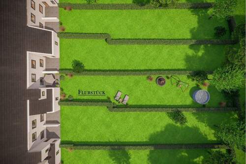 Flurkarte Wallstr. 19 c - Flurstück Visualisierung - 3 Zimmer Reihenmittelhaus zum Kaufen in Herten