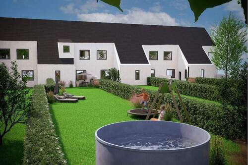 Rückansicht Visualisierung - 3 Zimmer Reihenmittelhaus in Herten