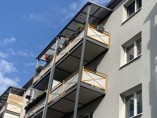 Blick auf den Balkon - 