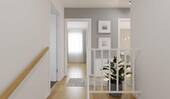 Heller und freundlicher Flur im Obergeschoss - 