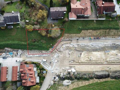 Vogelperspektive - Großes Grundstück mit Potenzial - Bebauung mit bis zu vier Wohneinheiten möglich!