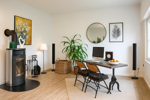 Wohnzimmer mit Kamin - Freistehendes Einfamilienhaus - 478.000,00&nbsp;EUR Kaufpreis, ca.&nbsp; 149,00&nbsp;m&sup2;&nbsp;Wohnfl&auml;che