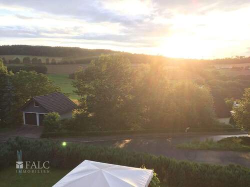 Sonnenuntergang vom Balkon - 