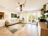 Helles Wohnzimmer - Etagenwohnung mit 86,00 m&sup2; in Dachau zum Kaufen