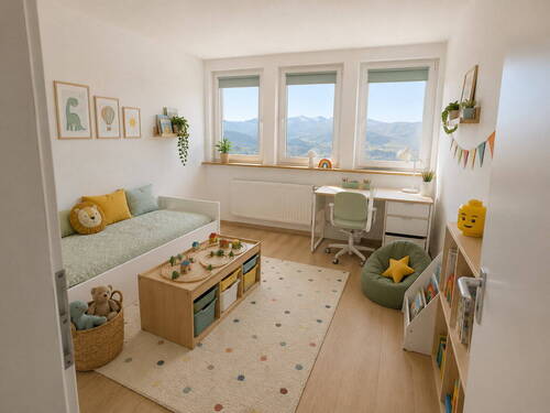 Kinderzimmer - Etagenwohnung mit 67,00 m&sup2; in Bad Nauheim zur Miete