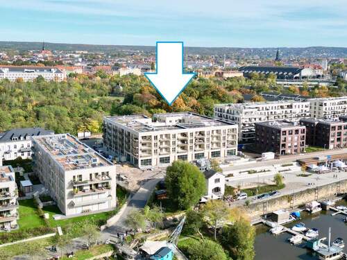 Luftbild - * Erstbezug HafenCity - moderne 3 Raumwohnung mit großer Loggia *