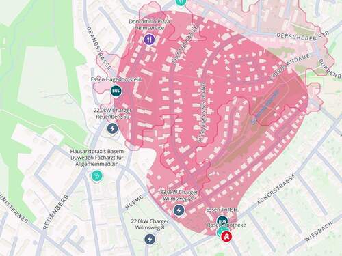 Lageplan - 6 Zimmer Reihenendhaus in Essen