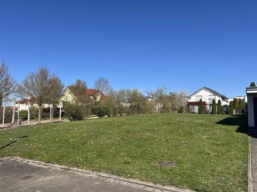 Blick auf den Bauplatz - 