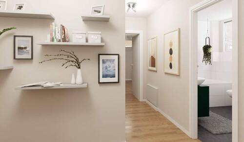 Flur im Erdgeschoss - 6 Zimmer Doppelhaushälfte in Schönwalde-Glien