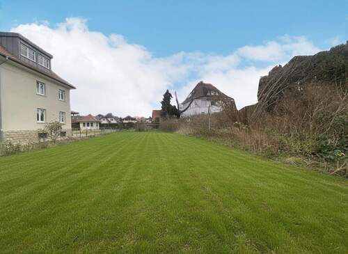 Außenansicht - Baugrundstück mit genehmigtem Einfamilienhaus - sofort realisierbar