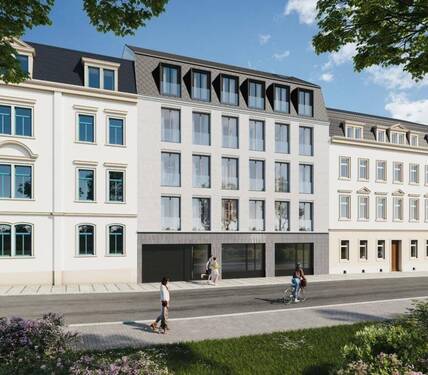 Straßenansicht - 4 Zimmer Etagenwohnung zum Kaufen in Dresden