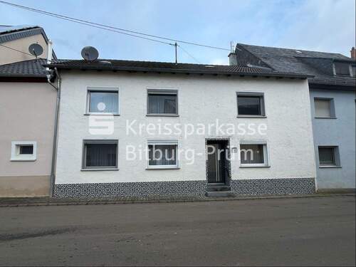 Vorderansicht - Einfamilienhaus mit Nebengebäude