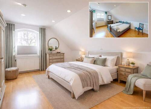 Einrichtungsidee Schlafzimmer 1 (KI) - 