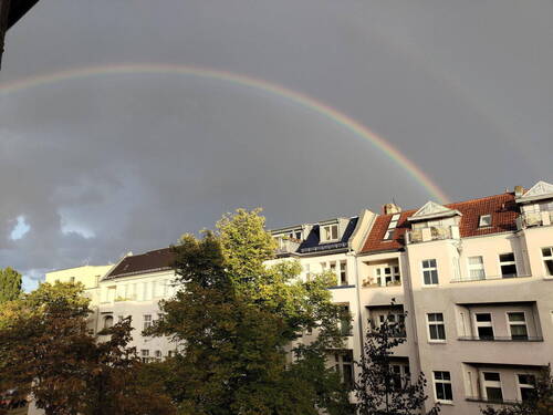 Blick vom Balkon - Provisionsfrei - Traumhafte 4-Zimmer-Altbauwohnung in Berlin-Steglitz