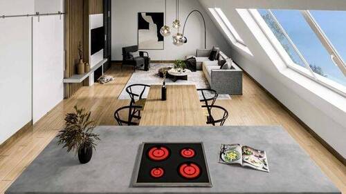 Ess-/Koch-/Wohnbereich - 3 Zimmer Etagenwohnung zum Kaufen in Merching