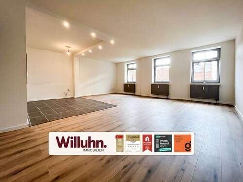 Stilvolle Wohnung - Leipzig-Plagwitz: große 2-Zimmer Wohnung mit Ost-Balkon und Tageslichtbad I Energieeffizienzklasse B