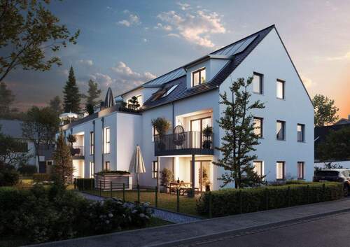 Wunderschöne Terrassen und Balkon nach Westen - 4 Zimmer Etagenwohnung zum Kaufen in Roth