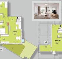 Sofort frei - Neubau Gartenwohnung - 4 Zimmer | 129m² Heizfläche mit überdachter Terrasse - Nürnberg Schniegling