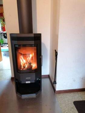 Neuwertiger Kaminofen im Flur - 