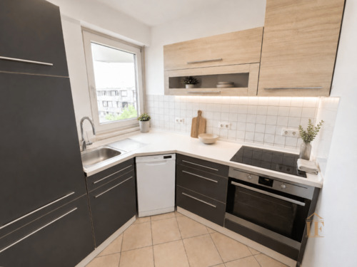 Küche visualisiert - 3 Zimmer Etagenwohnung in Unterschleißheim