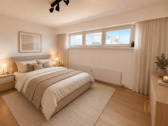Schlafzimmer visualisiert - Etagenwohnung mit 67,00 m&sup2; in Unterschleißheim zum Kaufen